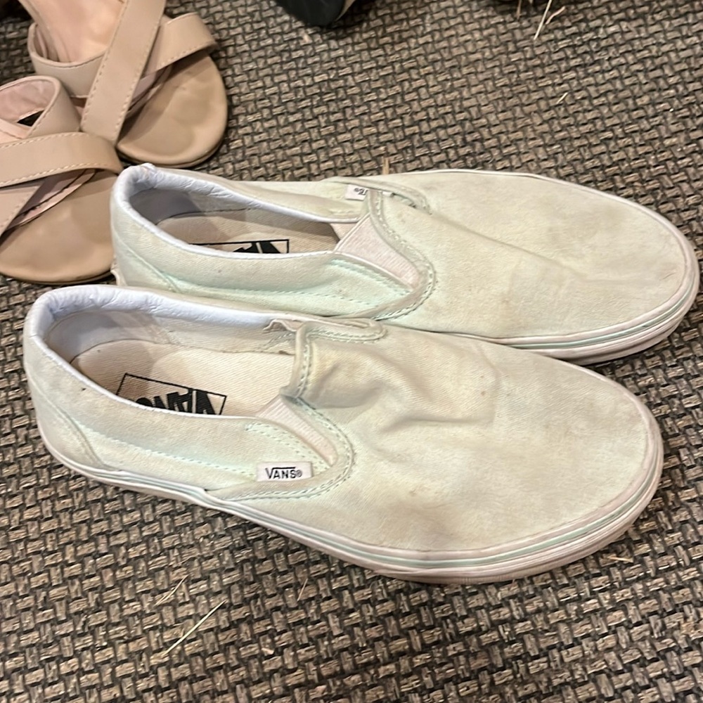 Seafoam green vans